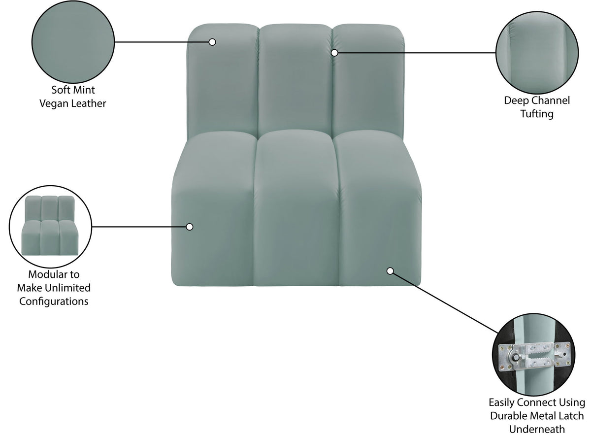 Arc - Faux Leather Straight Chair
