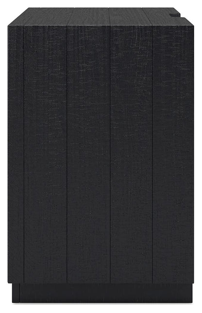 Londer - Two Drawer Night Stand - Black