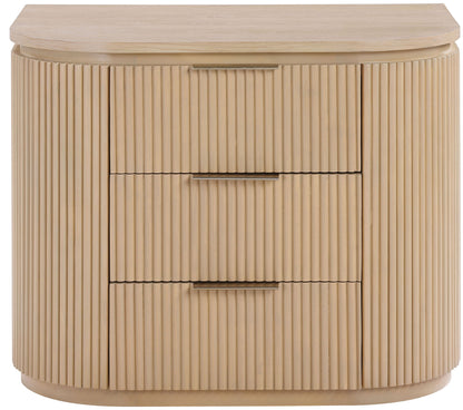 Astrid - Solid Wood And Oak Veneer Nightstand