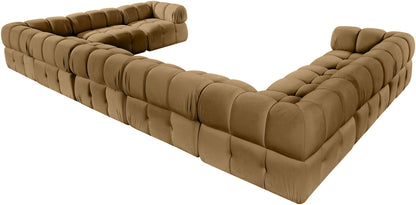 Orin - Velvet Performance Fabric Upholstered 9 Piece Sectional