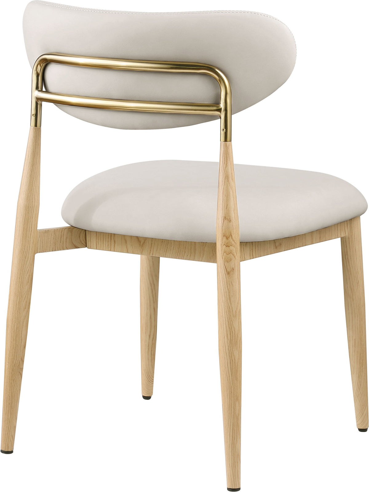 Ronda - Vegan Leather Upholstered Dining Side Chair - Natural Legs