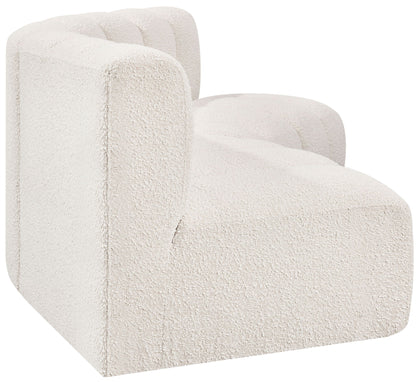 Arc - Boucle Fabric 3 Piece Modular Corner Sofa