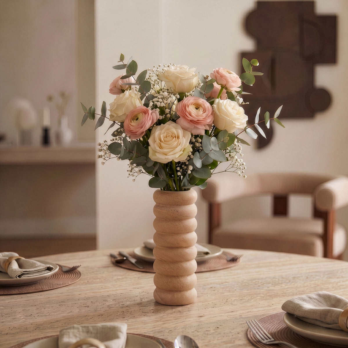 Rousse - Sandstone Vase - Sand