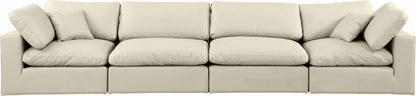 Comfy - Faux Leather Modular Sofa 4 Seats