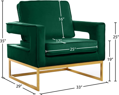 Noah - Accent Chair with Gold Legs