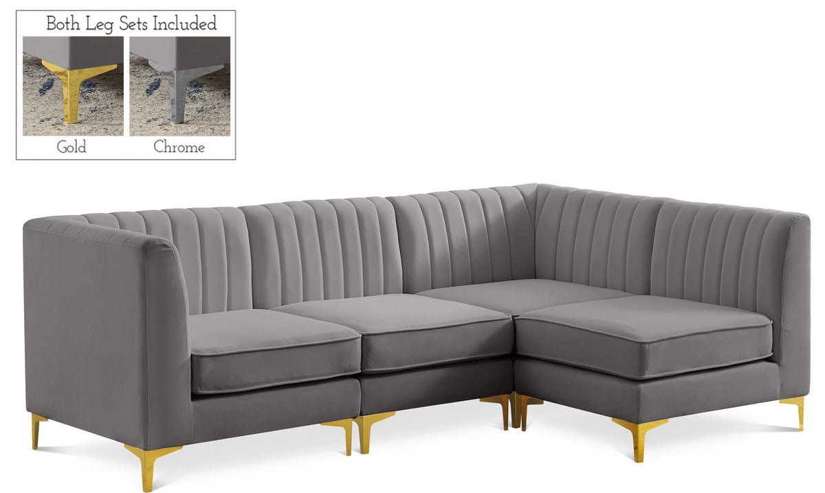 Alina - 4 Piece Modular L-Shaped Sectional