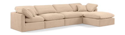 Indulge - Velvet 5 Piece Modular Sectional With Chaise