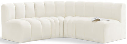 Arc - Velvet 4 Piece Corner Modular Sofa