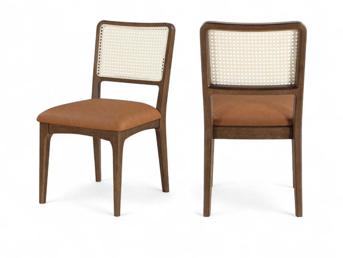 Atrium - Upholstered Seat Dining Chair With Brushed Brown Base (Set of 2)
