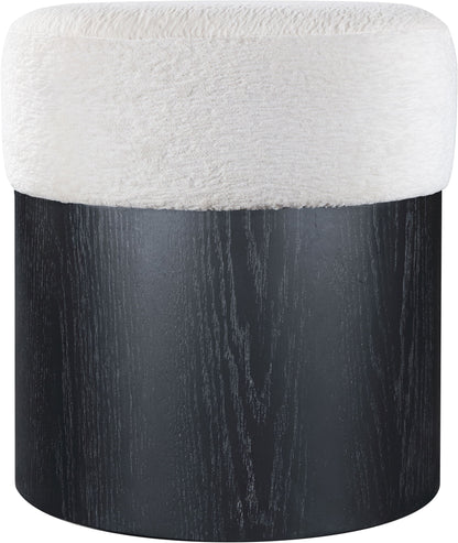 Nimes - Ottoman / Stool With Black Base