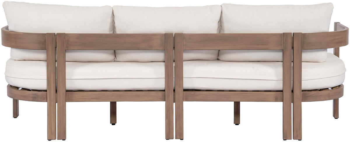 Newport - Water Resistant Fabric 86.75" Upholstered Outdoor Patio Sofa