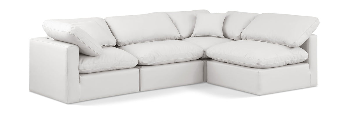 Indulge - Faux Leather 4 Piece Modular Sectional