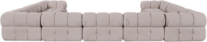 Orin - Velvet Performance Fabric Upholstered 9 Piece Sectional