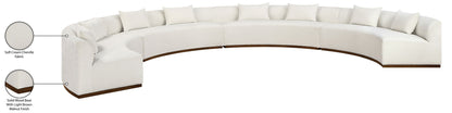 Avanti - Chenille Fabric Upholstered 4 Piece Modular Sectional