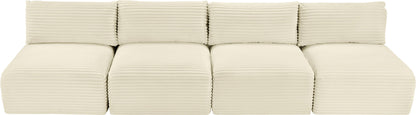 Shaggy - 4 Seat Modular Armless Sofa