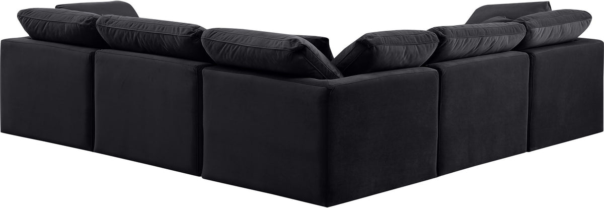 Indulge - Velvet 5 Piece Modular Corner Sectional