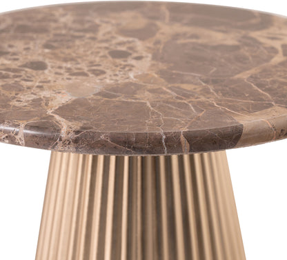 Cindra - Genuine Marble Top And Iron Base Table