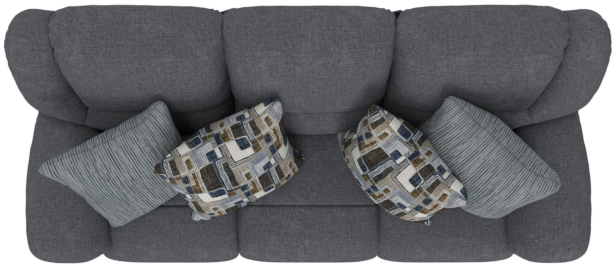 Trifecta - Sofa With 3 Recliners and Drop Down Table