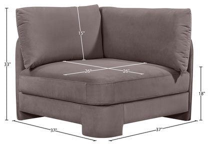 Hammond - Velvet Performance Fabric Upholstered Corner Chair