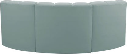 Arc - Faux Leather 3 Piece Modular U-Shaped Sofa