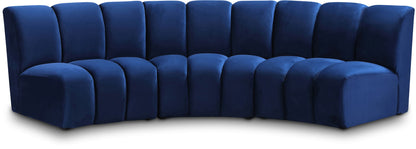 Infinity - 3 Piece Velvet Modular Sectional