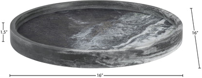 Barletta - Marble Round Tray - Panda