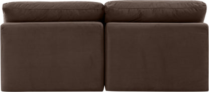 Indulge - Velvet 2 Seat Modular Armless Sofa