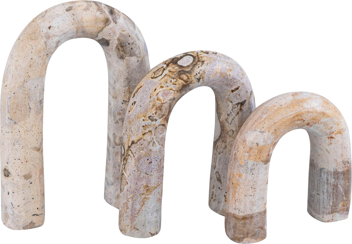 Arco - 3 Piece Marble Decorative Object