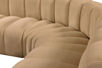 Arc - Velvet 7 Piece U-Shaped Modular Sofa