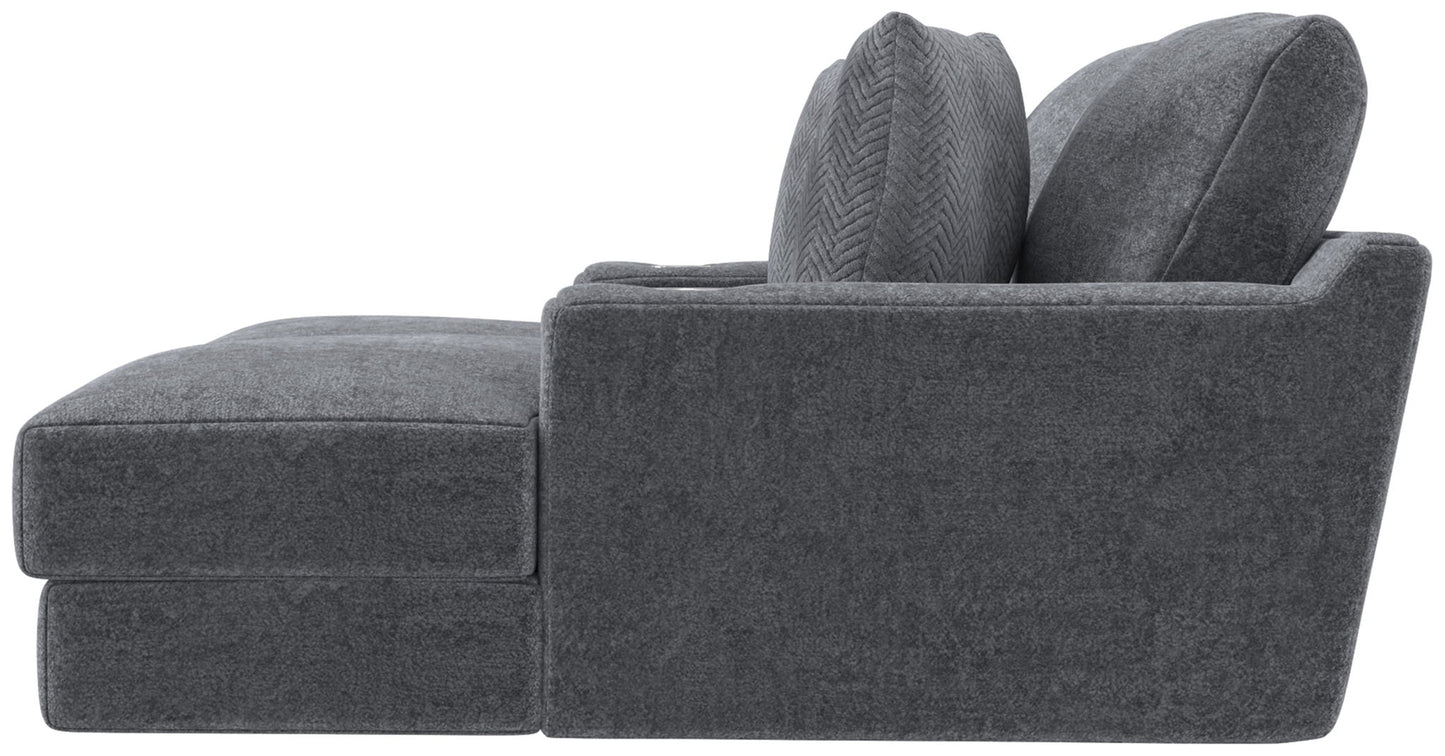 Cozy - 2 Piece Double Wide Chaise With USB Charging Ports