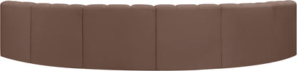 Arc - Faux Leather 6 Piece U-Shaped Modular Sofa