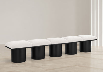 Pavilion - 5 Piece Modular Bench With Black Base