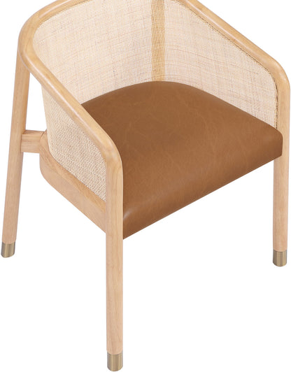 Sylvan - Vegan Leather Dining Chair (Set of 2) - Natural Frame