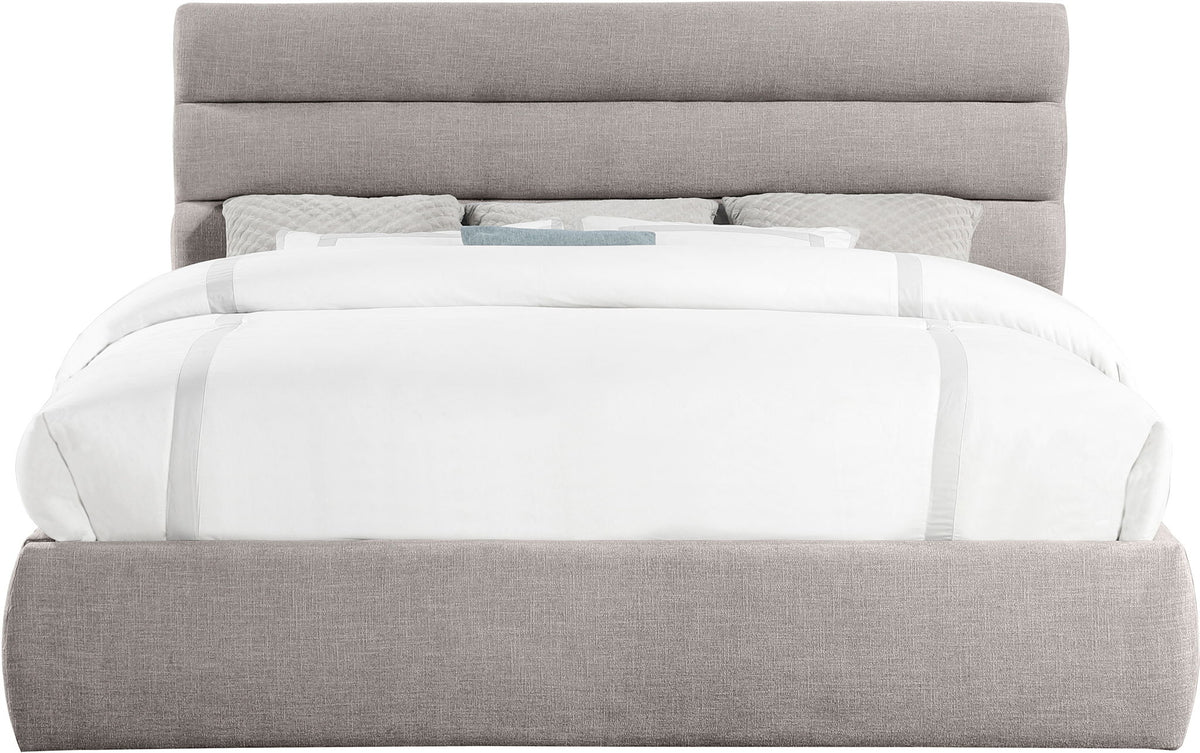 Adam - Linen Fabric Bed With 52" Headboard