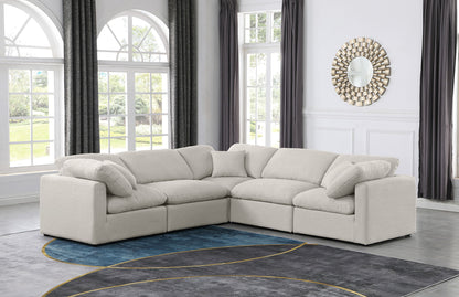 Indulge - Linen 5 Piece Modular Corner Sectional