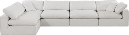 Comfy - 5 Piece Linen Modular Sectional