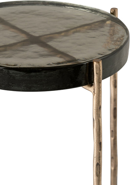 Vetra - Iron Base Bunching End Table - Brass