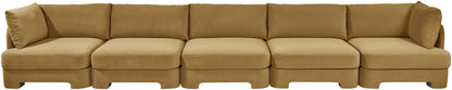 Hammond - Velvet Performance Fabric Upholstered 5 Piece Sofa