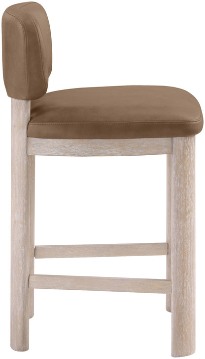 Paloma - Faux Leather Upholstered Counter Stool (Set of 2)