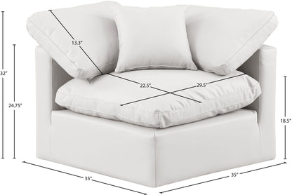 Indulge - Faux Leather Corner Chair