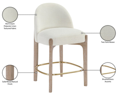 Torino - Counter Stool With Brushed Natural Base