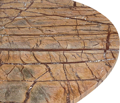 Baleen - Genuine Marble And Jute Dining Table