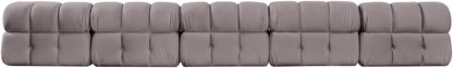Orin - Fabric Velvet 5 Piece Modular Sofa