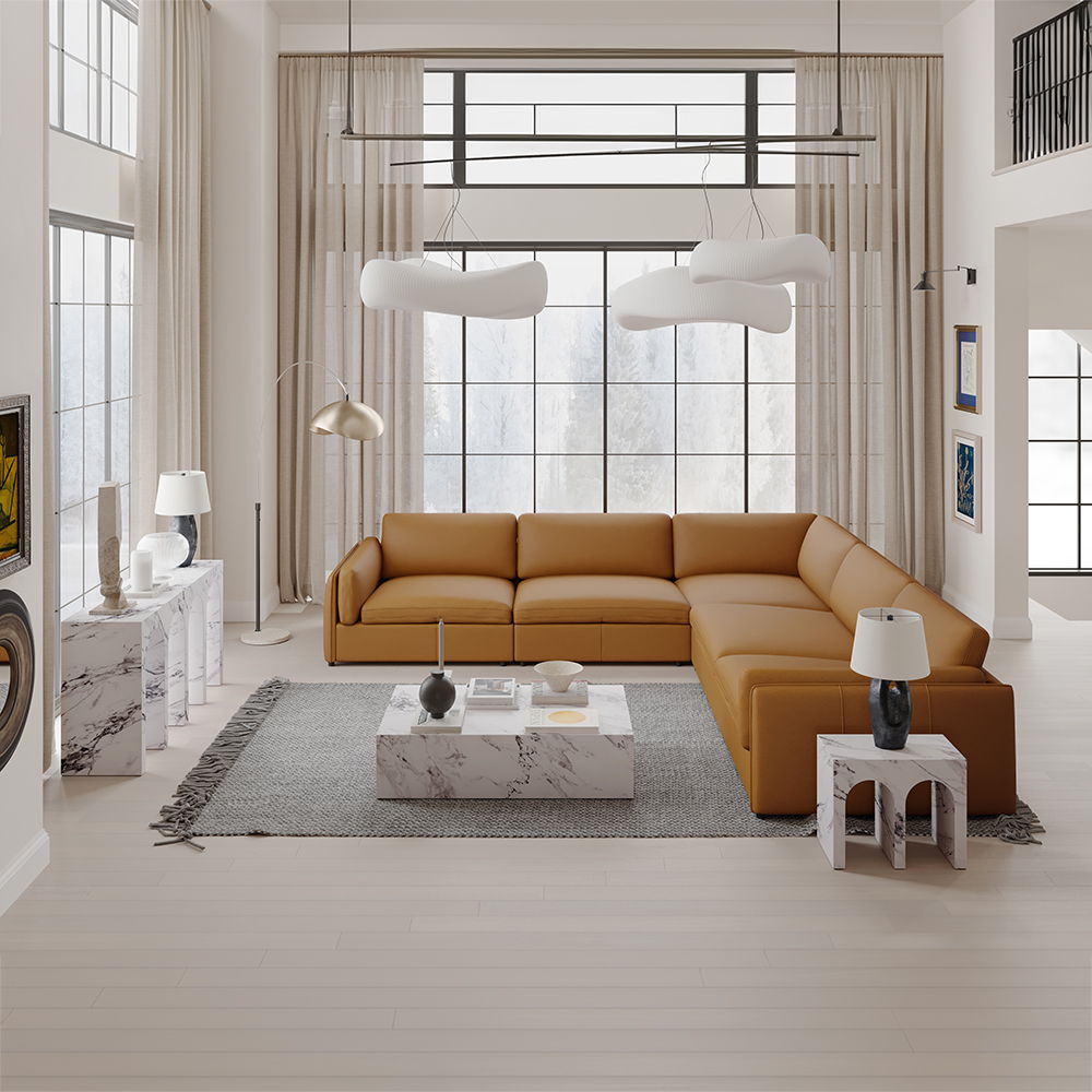 Fritzy - 48" Coffee Table - Engineered Stone