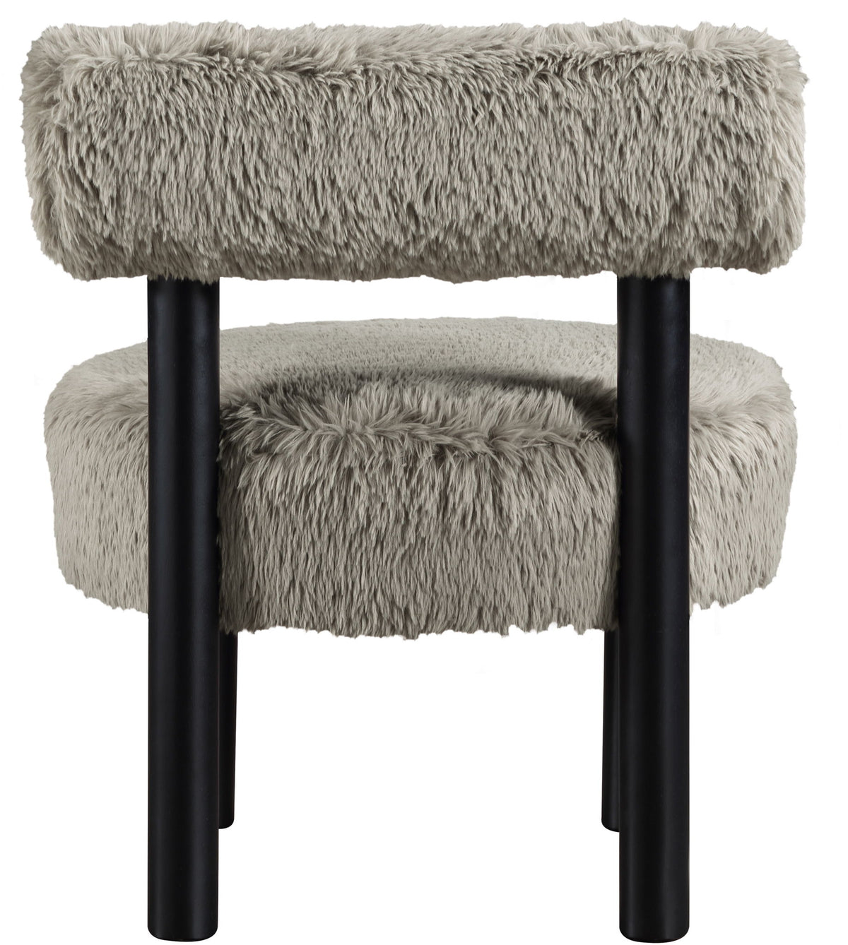 Ambre - Vegan Shearling Fabric Upholstered Accent Chair