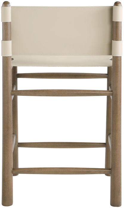 Santos - Upholstered Counter Stool With Stained Brown Base