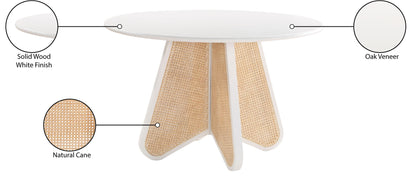 Butterfly - Solid Wood And Natural Cane Table