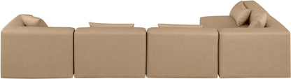 Cube - 5 Piece Modular Sectional - Tan