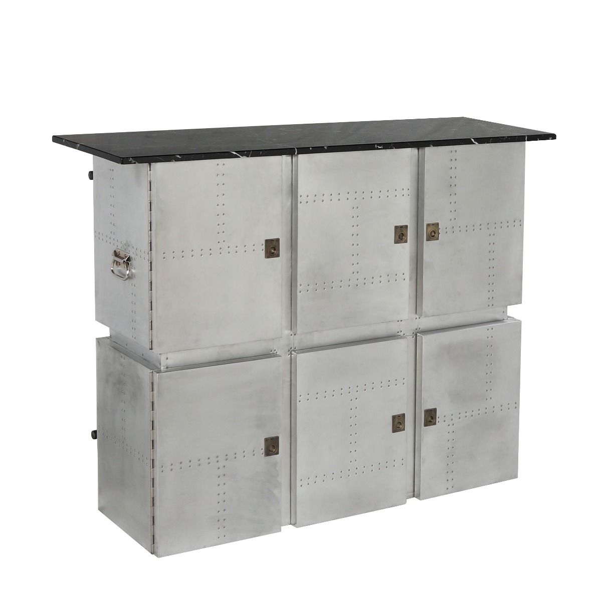 Brancaster - Bar Table With Marble Top - Marble Top & Aluminum