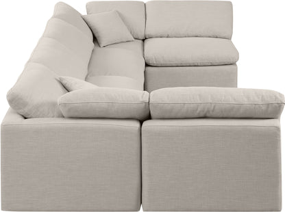 Indulge - Linen 6 Piece Modular U-Shaped Sectional
